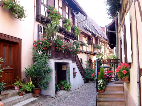 Balade  Eguisheim, un village en alsace - les ruelles